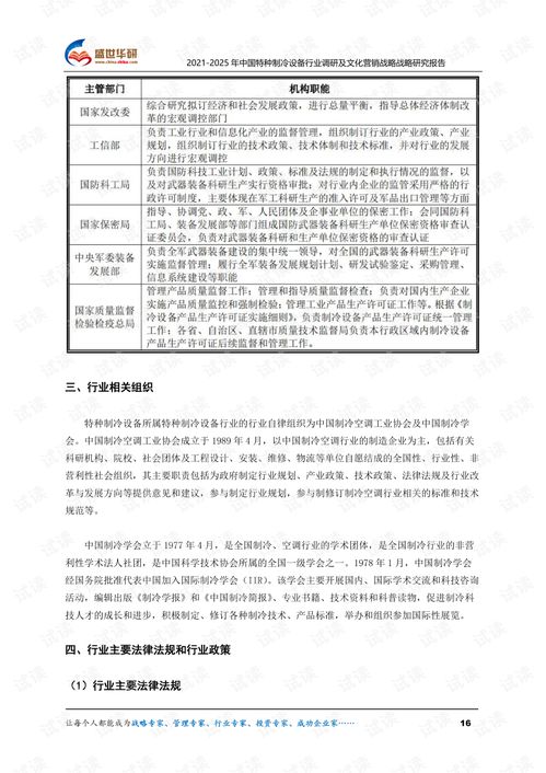 2021 2025年中国特种制冷设备行业调研及文化营销战略研究报告.pdf